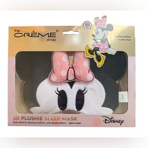 NEW The Crème Shop x Disney 3D Minnie Mouse Plushie Sleep Mask Limited Edition
